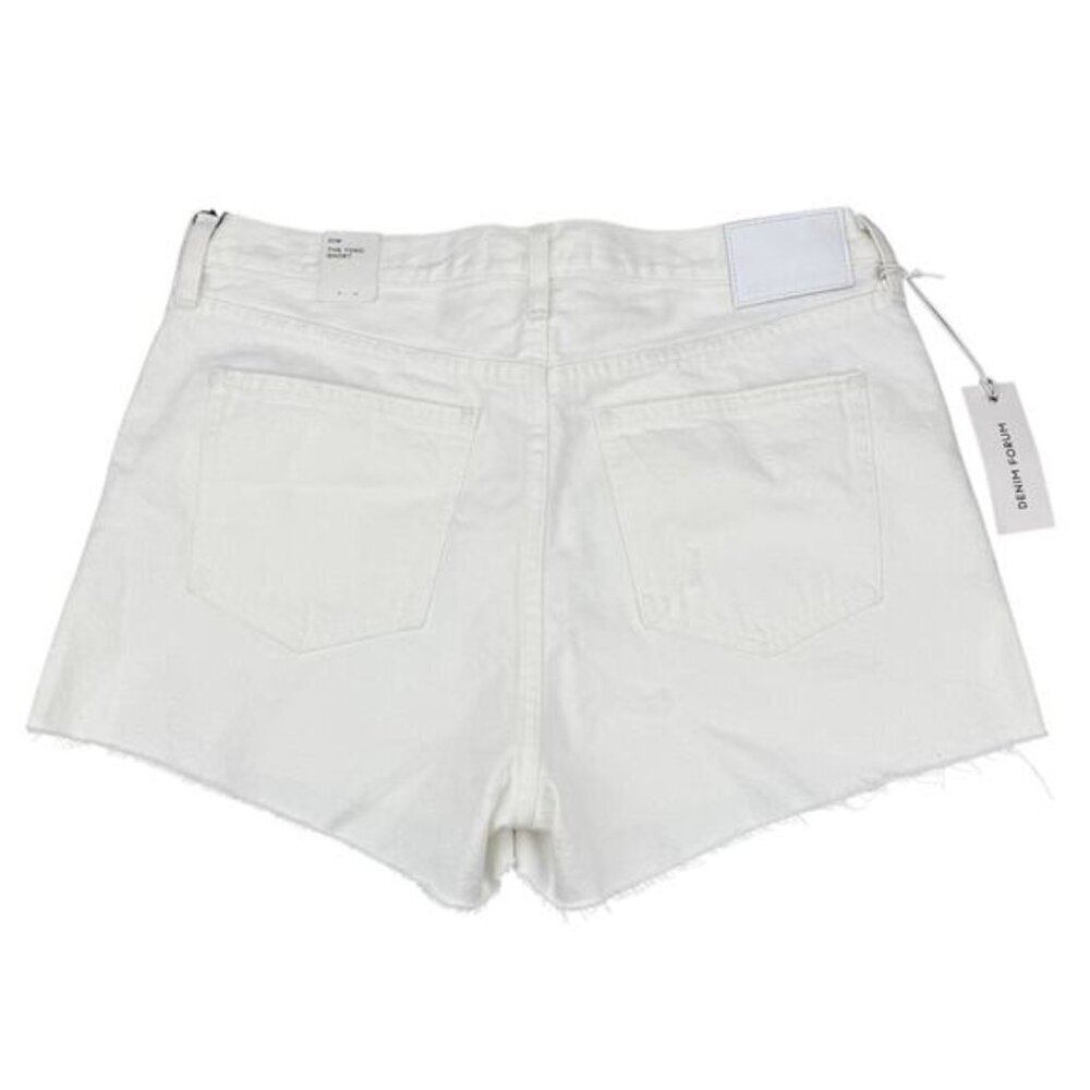 NWT DENIM FORUM Aritzia The Yoko Short Sz 31W A Little White Lie + Slight Flaw - Picture 6 of 8